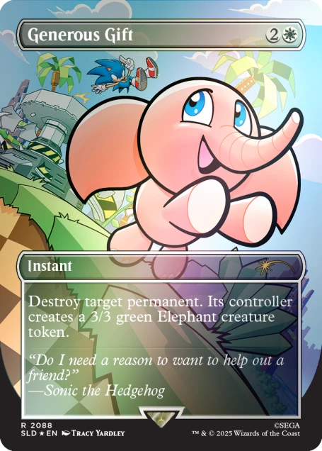 Secret Lair x Sonic: Chasing Adventure Foil Edition - Magic The Gathering (Rainbow Foil Edition)