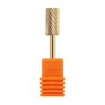 thumbnail image 1 of Cabezal de pulido chapado en oro para uñas, cabezal de pulido de acero de tungsteno dorado cilíndrico simple para quitar uñas, herramienta para pulir uñas, 1 of 5