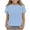Light Blue, variant on yillto Girls Short Sleeve Tops Summer Casual Crew Neck Cute Shirts Polka Dots Printed Lightweight Tshirts