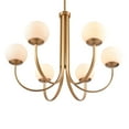 thumbnail image 5 of Elk Home 32-Inch Wide Caroline Chandelier, Contemporary, Brushed Gold, 5 of 6