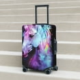 thumbnail image 6 of Gukieu Rainbow Spotted White Horse Print Suitcase Protective Cover, Elastic Zipper Buckle Suitcase Protective Cover, Suitable for Travel, Business Trip-X-Large, 6 of 7