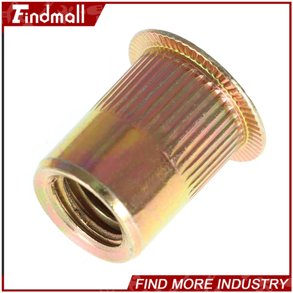 CIRCLE- Findmall 50 Pack 3/8-16 Rivet Gun Nuts Rivet Nuts Threaded Insert Nutsert