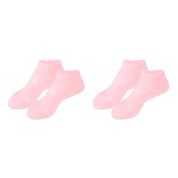 Vogacara Calcetines de gel de silicona Calcetines de protección para los pies Protector para el cuidado de los pies Rosa M 2piezas Rosa METRO