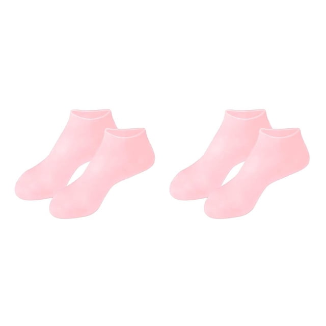Vogacara Calcetines de gel de silicona Calcetines de protección para los pies Protector para el cuidado de los pies Rosa M 2piezas Rosa METRO