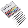 thumbnail image 1 of Loewten Watercolor Paint Kit,Travel Watercolor Set,Watercolor Paint Set 50 Colors Iron Box Packaging Easy Mixing High Concentration Portable Painting Kit For Kids, 1 of 8