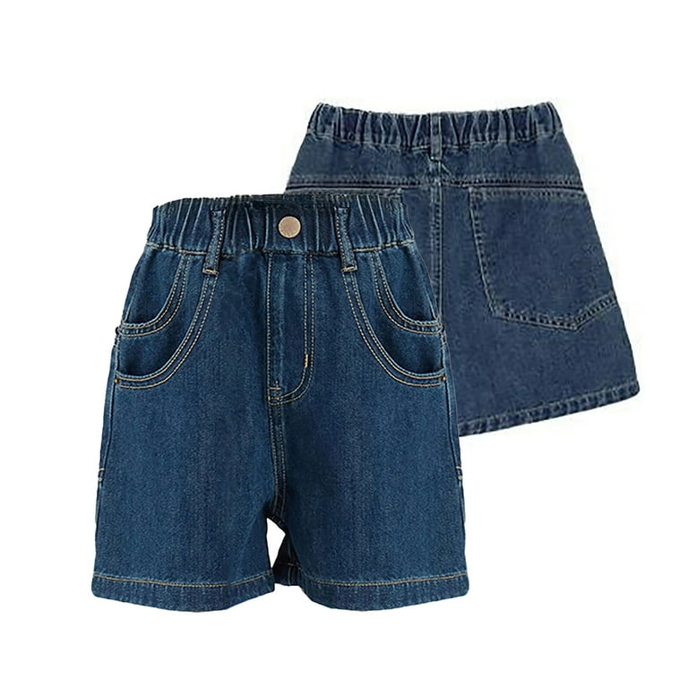 FYDUU Kids Boys Girls Shorts Casual Summer High Waist Denim Shorts
