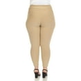 thumbnail image 3 of White Mark Women's Stretchy High Waist Pants, 3 of 5