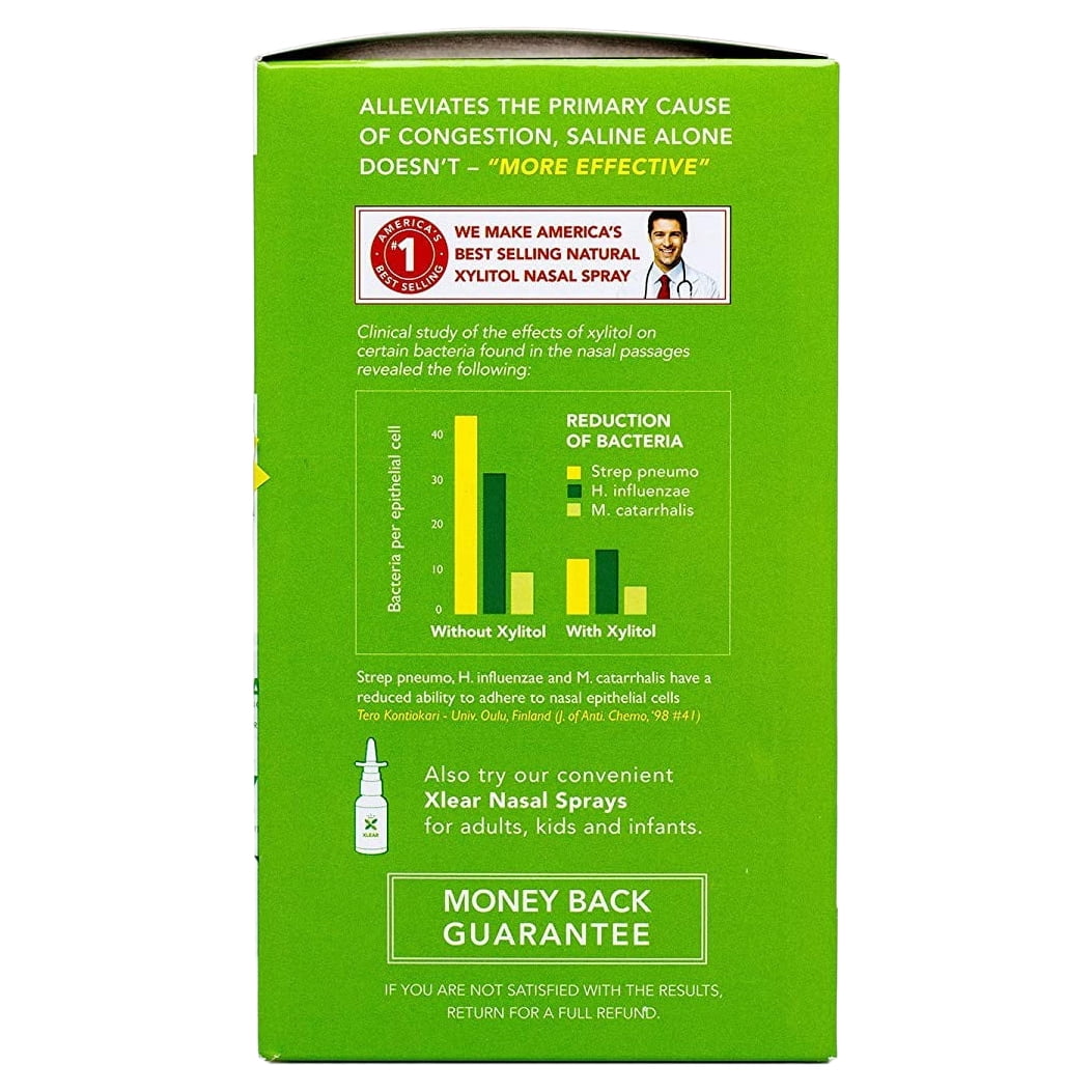 (4 Pack) Xlear Sinus Neti Refill Solution (NetiXlear 6 g packets) 50 Ct