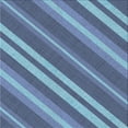thumbnail image 1 of Ahgly Company Indoor Square Patterned Denim Blue Novelty Area Rugs, 8' Square, 1 of 6