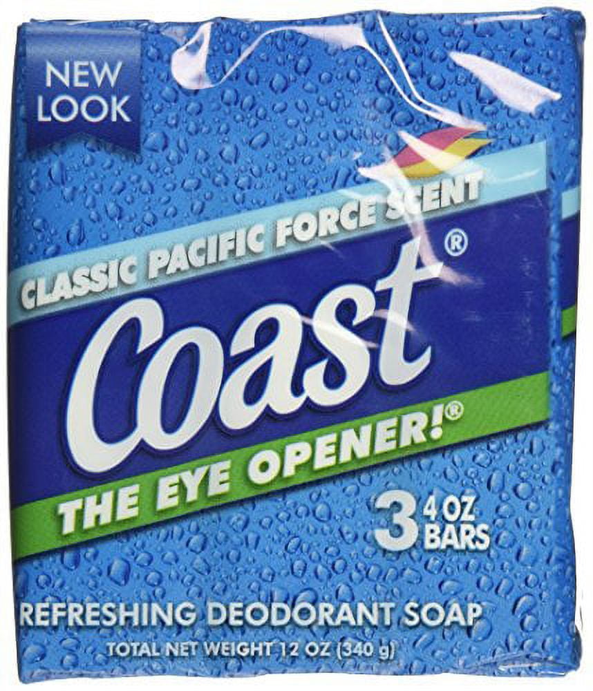 Coast Bath Bars Original Blue 3 Bar Soap, 12 oz