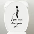 thumbnail image 1 of Funny Toilet Stickers Toilet Lid Stickers for Bathroom Fun Cartoon Sticker Decal, 1 of 7