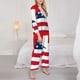 thumbnail image 3 of Balery USA Switzerland Conjunto de Pijama con Estampado para Mujer, Conjunto de Dos Piezas con Manga Larga, Ropa de Dormir Suave con Bolsillos, Pijamas Cómodos-Small, 3 of 7