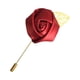 thumbnail image 3 of DIY 12 unids/lote novio Boutonniere boda seda rosa 3,5 cm flores accesorios graduación Pin Traje De Hombre decoración vino rojo, 3 of 5