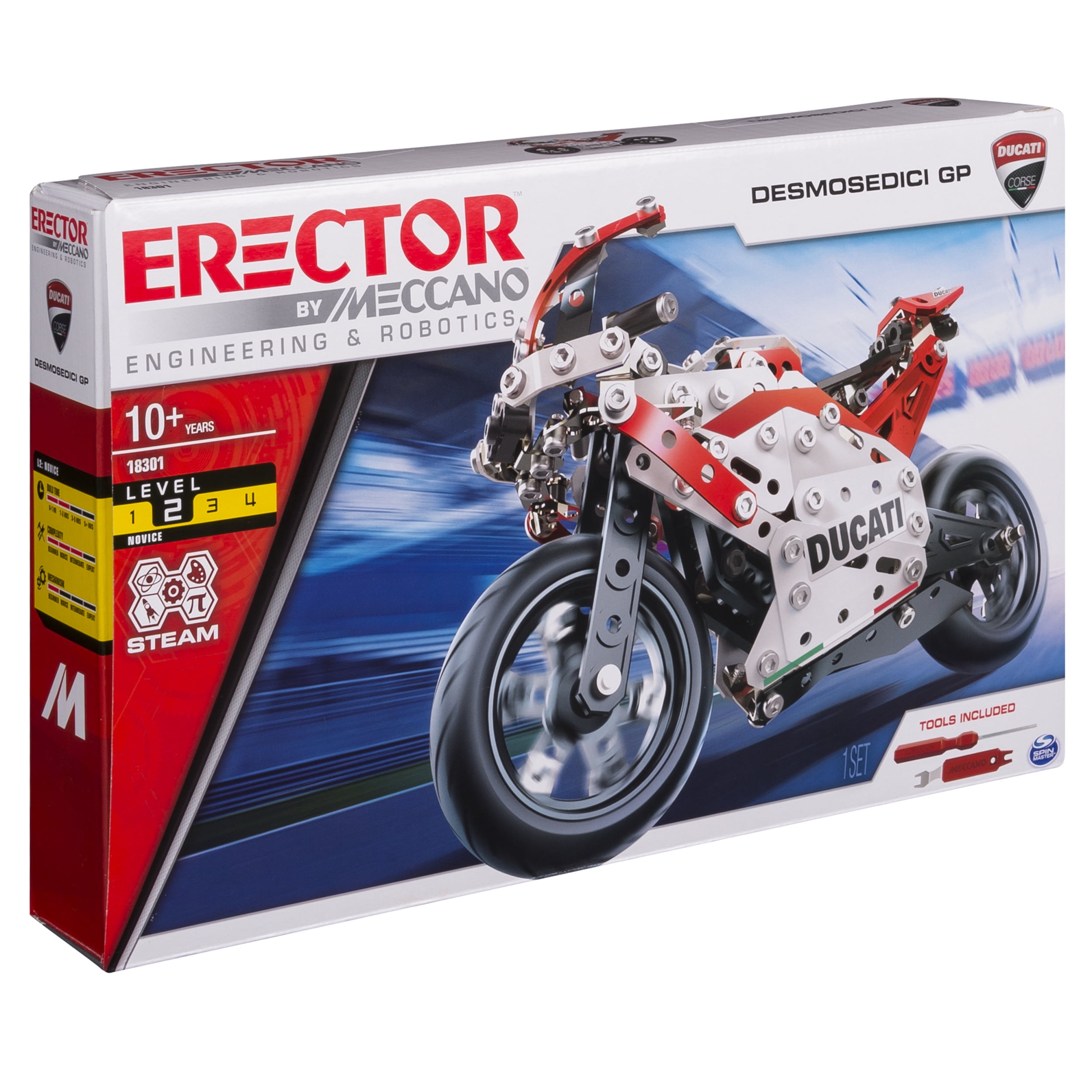 Erector by Meccano Ducati GP Model Motorcycle Building Kit