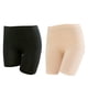 thumbnail image 1 of 2 pantalones cortos de seguridad de verano, ajustados, para vestir, faldas, leggings y pantalones cortos antidesgaste para mujeres y niñas (modal, parte superior lisa, L, negro y beige), 1 of 5