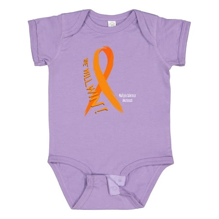 

Inktastic We Will Win Multiple Sclerosis Awareness Gift Baby Boy or Baby Girl Bodysuit