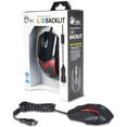 thumbnail image 5 of SIIG JK-US0F12-S1 with LED Backlit - mouse - USB - black with red line, 5 of 6