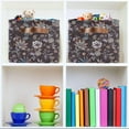 thumbnail image 6 of GZHJMY Vintage Flowers Foldable Canvas Storage Bin, Sturdy Fabric Storage Basket with Handles, Storage Cube Box for Organizing Shelf Nursery Toy Closet 1PCS#1052, 6 of 7