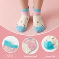 thumbnail image 4 of Toddler Socks Girls, Non Slip 12 Pairs Kids Ankle Socks with Grippers for 1-7 Years Children(01 Girls,1-3T), 4 of 7