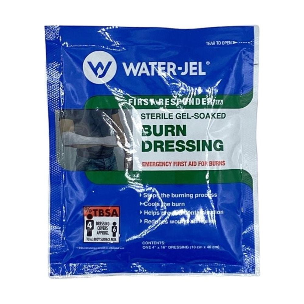 4" x 16" First Responder Burn Dressing - Sterile - 2 Dressings by Water-Jel MS-46230