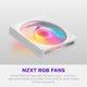 thumbnail image 2 of Ventilador PC NZXT F140 RGB 140 mm PWM 8 LEDs Blanco, 2 of 7