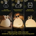thumbnail image 4 of Luz nocturna de silicona HPYDIY Slug, recargable por USB, 12 cm, 4 of 9