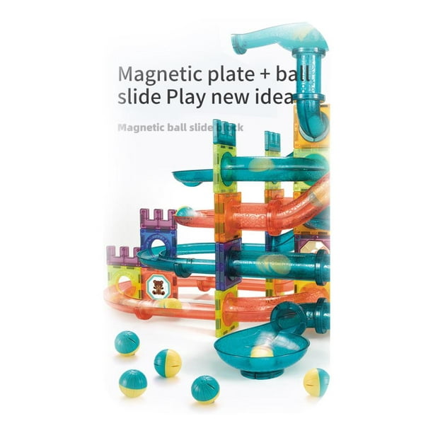 Blocs magnétiques - construction magnétique enfant - 82 pièces