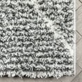 thumbnail image 4 of Well Woven Celeste Aviero Modern Shag Moroccan Grey Thick 5'3" x 7'3" Area Rug, 4 of 7