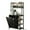 Black, variant on Uforic 6-Tier Kitchen Baker's Rack with Power Outlets, 63" Microwave Stand with Hooks & Trash Bin Cabinet, White