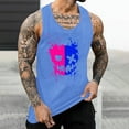 thumbnail image 2 of Camisetas de Tanque de los Hombres Tanque de los Hombres Incolor Gradiente de Impresión Cuello Redondo Correa Delgada Fuga Atrás Regular Casual Deportes Blusas de Tanque, 2 of 5