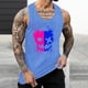 thumbnail image 2 of Camisetas de Tanque de los Hombres Tanque de los Hombres Incolor Gradiente de Impresión Cuello Redondo Correa Delgada Fuga Atrás Regular Casual Deportes Blusas de Tanque, 2 of 5