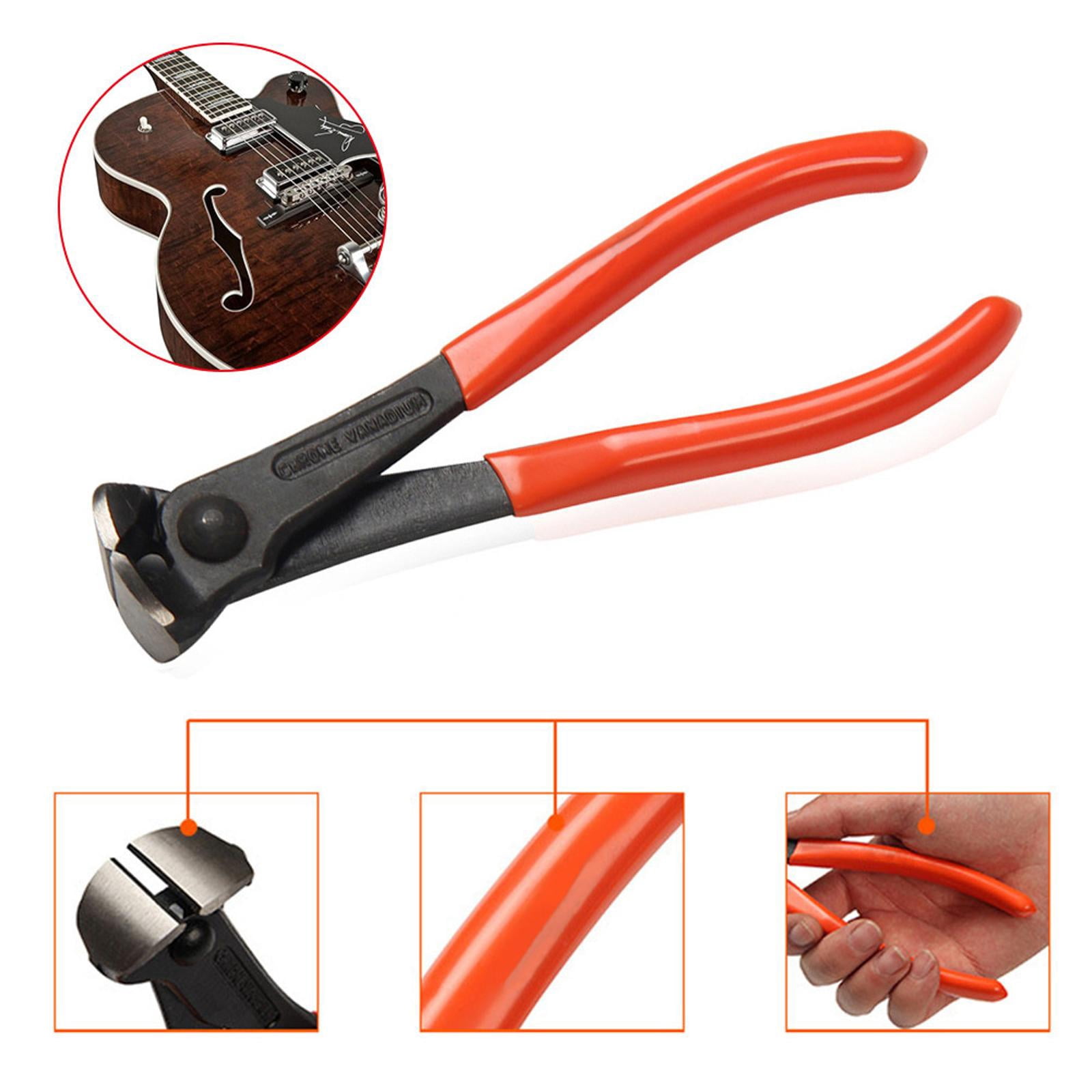 NATEFEMIN Precision Fret Wire Cutter for Lutherie Work, Stainless Steel Construction, Smooth Finish, Ergonomic Design