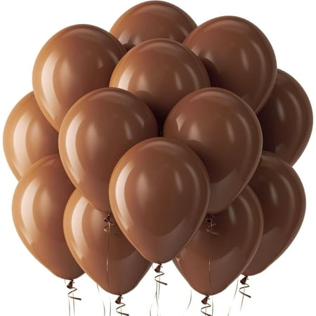 PMU Balloons 11 Inch PartyTex Premium Chestnut Brown Latex Pkg/25