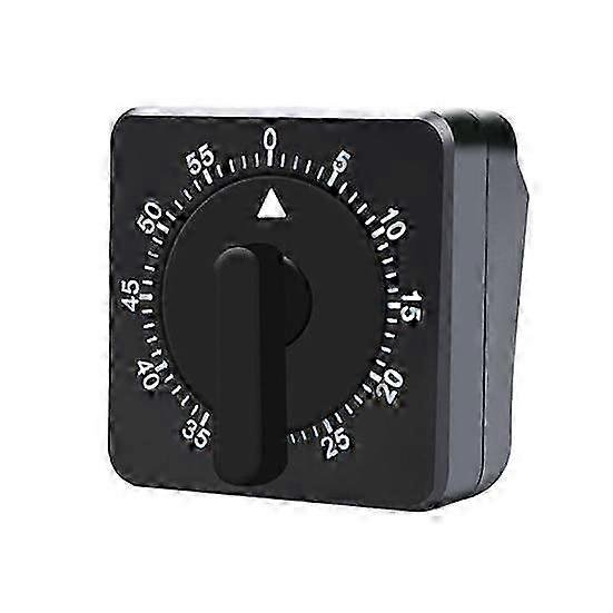Mechanical Kitchen Timer Square 60 Minute Portable Battery-free Timer suitable for Cooking Baking And Time Management