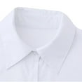thumbnail image 6 of Hvot&aat Women's Button Down Shirts Casual Long Sleeve Dress Shirt Lapel Collared Solid Color Tops Work Office Blouse, 6 of 6