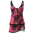 thumbnail image 6 of Print Two Piece Swimdress Swimsuits for Women Tummy Control Swim Dresses Skirt with Swim Bottom 2 Piece Swimsuits for Women Sling Wrap Bathing Suit Swim Dress and Briefs Swimwear, 6 of 6