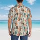 thumbnail image 4 of Fotbe Squirrels and Trees Camisa Hawaiana para Hombre Unisex – Camisa Casual de Verano con Botones de Manga Corta de Algodón y Lino,Large, 4 of 7