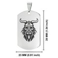 thumbnail image 2 of Stainless Steel Viking Warrior Champion Dog Tag Pendant Necklace, 2 of 3