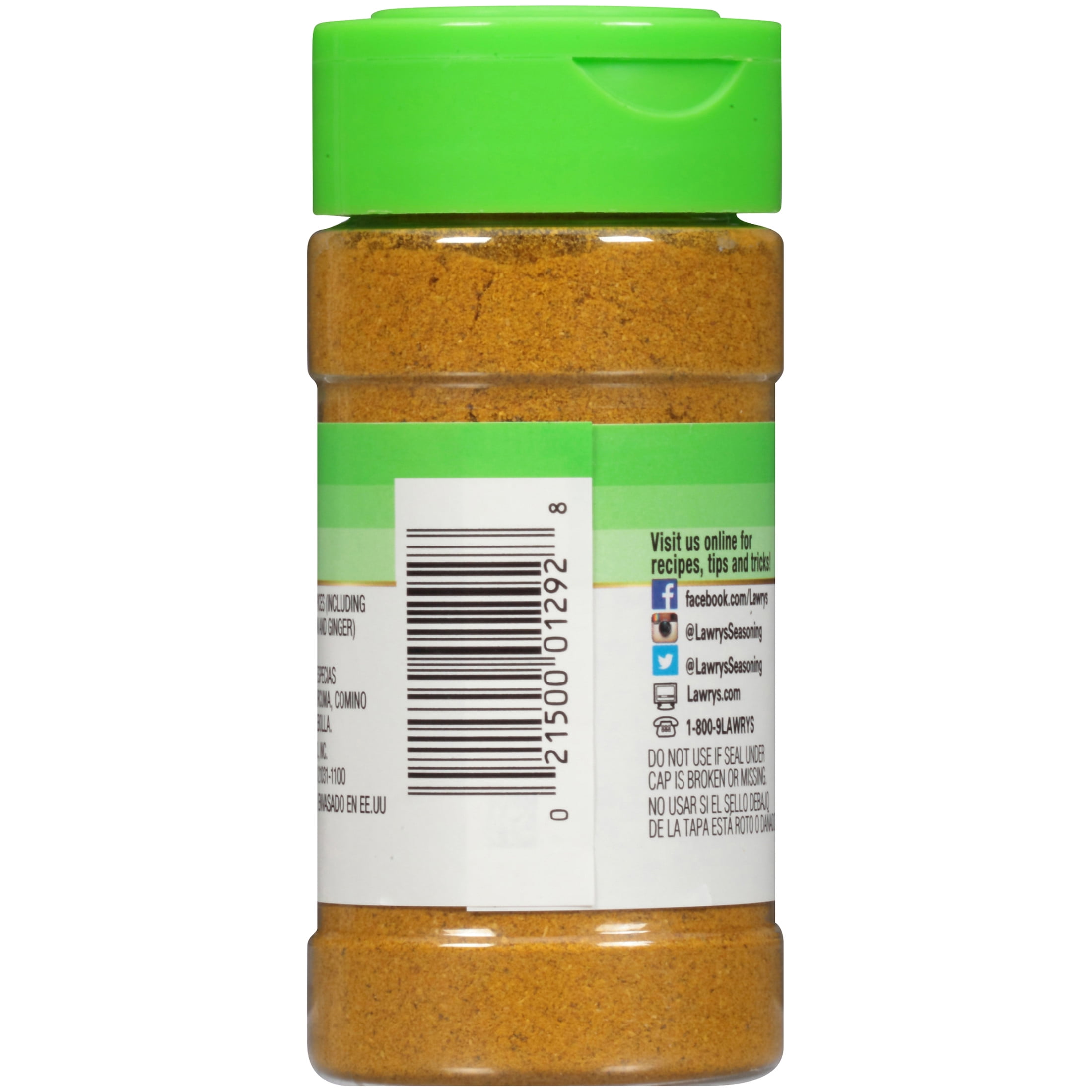 (3 pack) Lawry's Casero Kosher Curry Powder, 1.75 oz Bottle