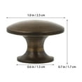 thumbnail image 4 of Zoyueyie 1 Set 4Pcs Solid Brass Drawer Knobs Vintage Drawer Pull Knobs Cabinet Handles, 4 of 10