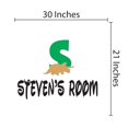 thumbnail image 3 of DINO LETTER S - Dinosaur Silhouette Decoration Sticker Jurassic Themed Letter S Alphabet Design Customized Name Vinyl Adhesive Kids Bedroom Wall Decal Sticker 30" x 21", 3 of 3