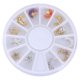 thumbnail image 1 of 12pcs Nail Art Decals Rhinestones Crystal Studs Decoración con caja de almacenamiento, 1 of 5