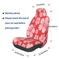 thumbnail image 2 of Lsque Red Hibiscus Flower Pattern Car Seat Covers for Front Seats , Waterproof Seat Covers for Cars, Sporty Front Seat Covers,Car Seat Cover Protector Front Seats, 2 of 5