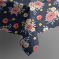 thumbnail image 5 of Pioneer Flower Floral Print Pattern Square Tablecloth, Waterproof Wipeable Spillproof Washable Table Cover for Home Kitchen Party and Daily Decor 60"x60", 5 of 6