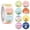 Multicolor#01, variant on Anewi Easter Egg Stickers Roll 8 Pattern Designs Self-Adhesive Waterproof Decals with Rabbit Flower for Envelope Scrapbook Spring Party Decor