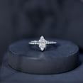 thumbnail image 6 of Rosec Jewels Lab Grown Diamond Promise Ring for Women - EF-VS Grade Certified - Diamond Proposal Ring - Gift for Special Occasions, 925 Sterling Silver, US 4.00, 6 of 7