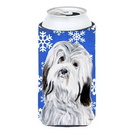 

Havanese Winter Snowflakes Tall Boy bottle sleeve Hugger - 22 To 24 Oz.