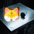 thumbnail image 5 of 6PCS Paper Therian Cat Set - DIY Gear Including Blank Fabrics Brushes Mesh Sheets Glowing Paint for Halloween and Parties, 5 of 9