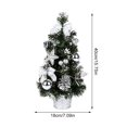 thumbnail image 2 of Cateissary Centro de de Navidad artificial Luz del árbol Oficina Hogar Artesanías decorativas Fiesta de cumpleaños Lámpara de noche Suministros de Kits de decoración para fiestas Plata Cateissary HA008985-03, 2 of 6