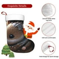 thumbnail image 5 of Yiaed Cute Big-Eared Mouse Print Christmas Stockings, Christmas Stockings Hanging Ornaments, Christmas Stockings for Family Christmas Holiday Decorations, 5 of 7